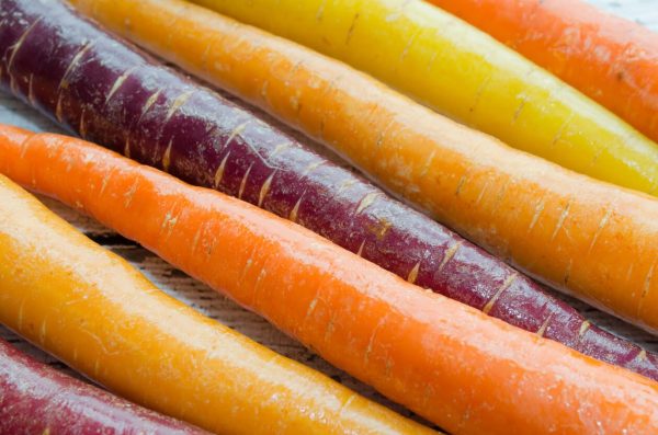 Organic Carrots Table Rainbow